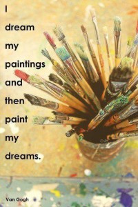 i dream my paintings and than paint my dreams